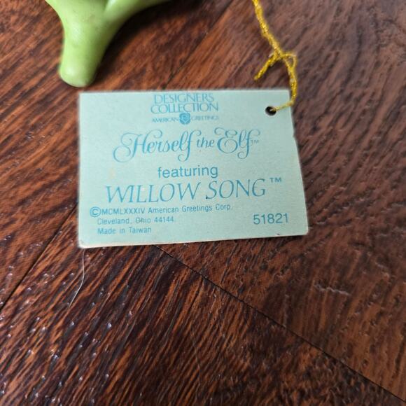 RARE Vintage Herself the Elf Willow Song Ornament from American Greetings 1980's - Picture 11 of 12